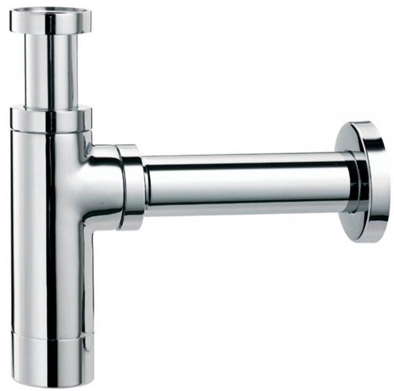 Solid Brass Chrome Bottle Trap LeCelebrity